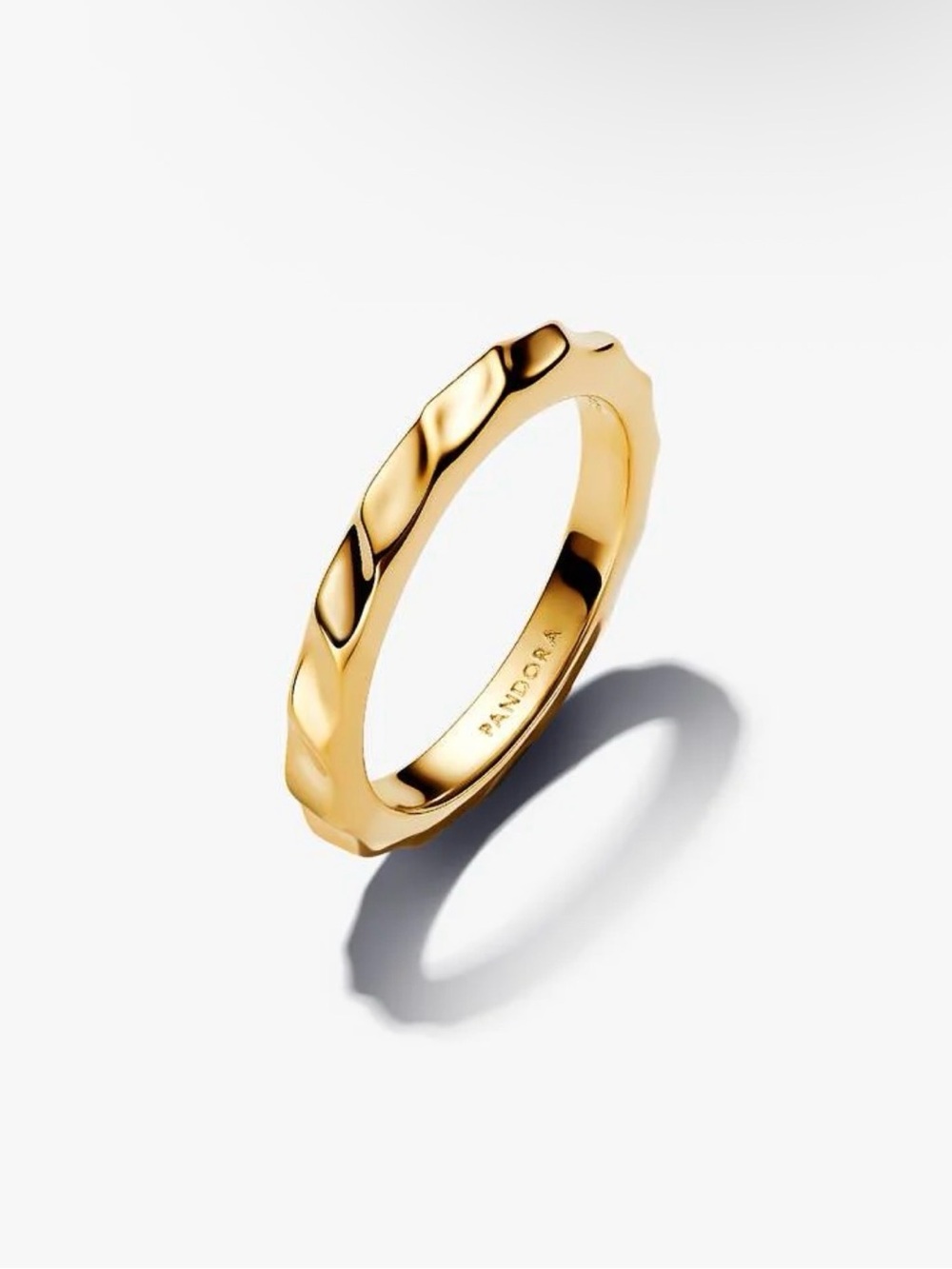 Pandora Gold Ripple Stackable Ring